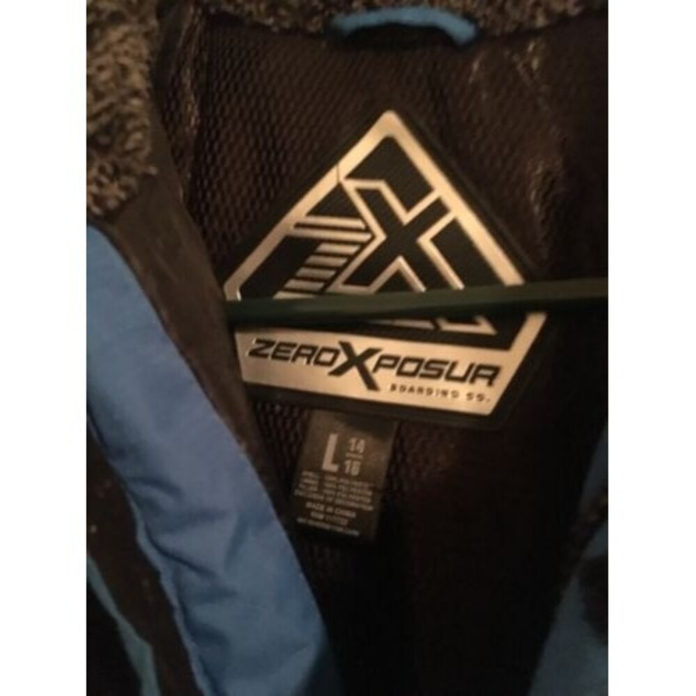 ZeroXPosur Boys Graphic Print Zip Up Coat Jacket Size Large - Picture 4 of 11